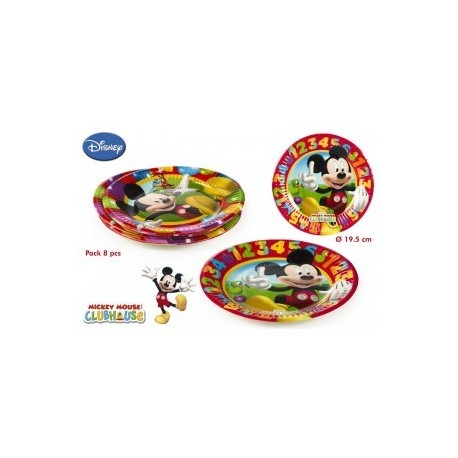 8 Assiettes en carton Mickey